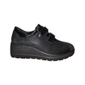 Scarpe IMAC Donna Nere con Zeppa e Strappi Velcro Comfort