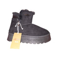 Stivaletti Neri Original Marines con Pelliccia Sintetica