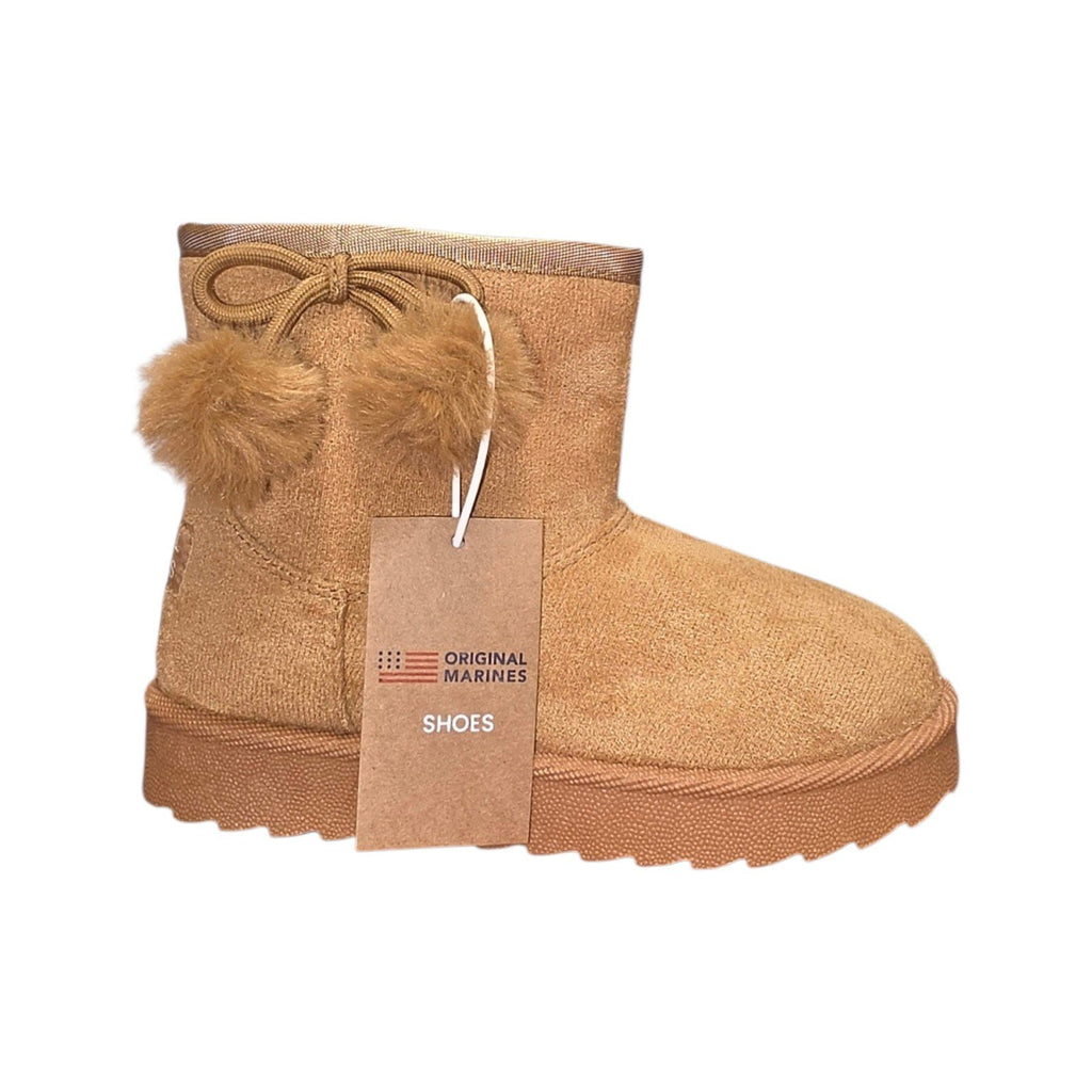 Stivaletti Bambina Original Marines con Pompon e Fiocco