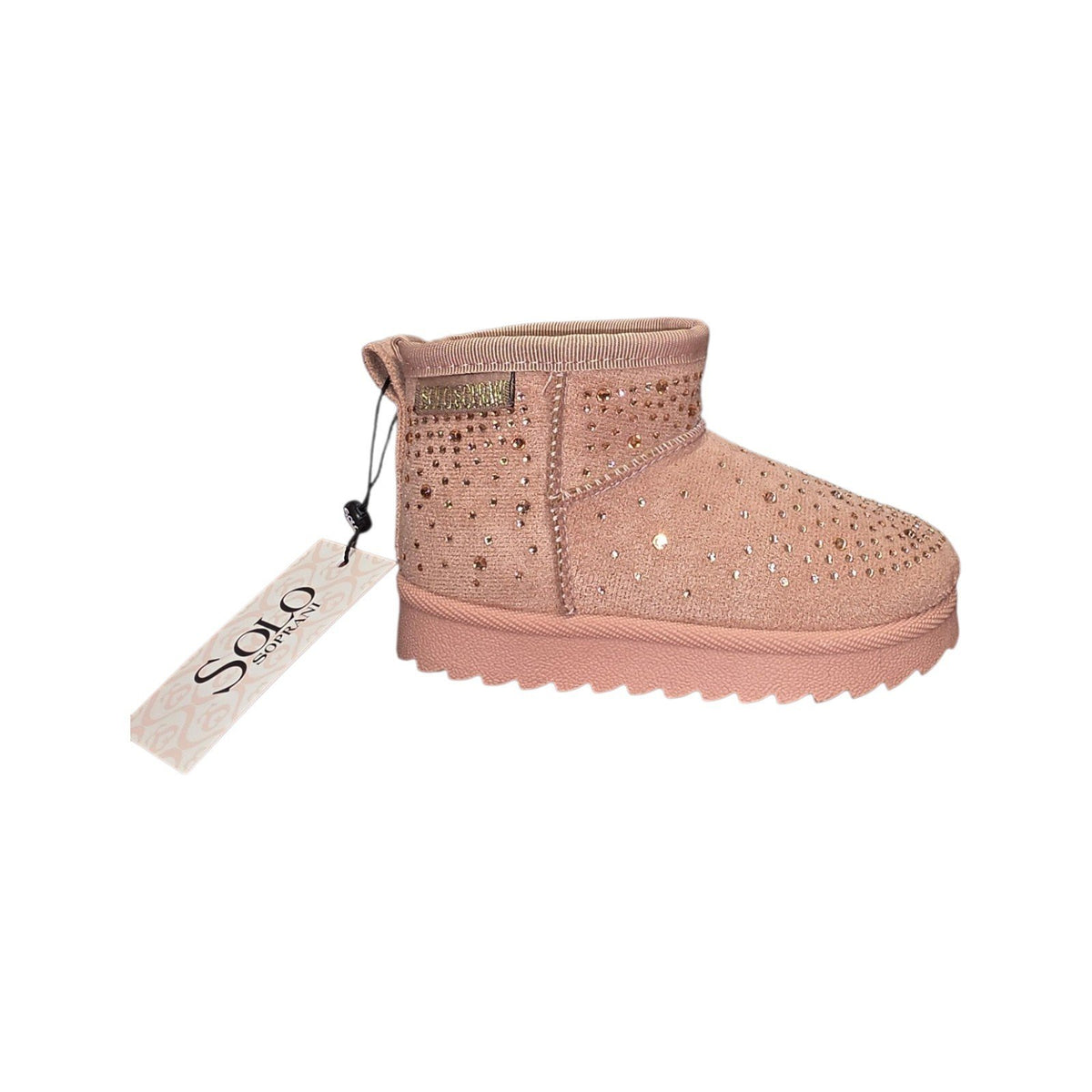 Solo Soprani Stivaletti Rosa Glitter Bambina