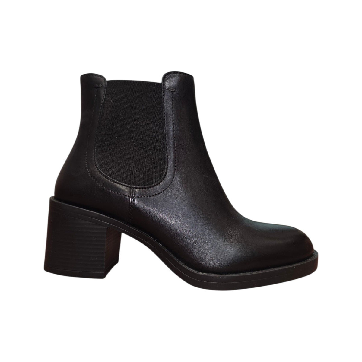 Stivaletto Geox Donna Nero con Tacco Largo