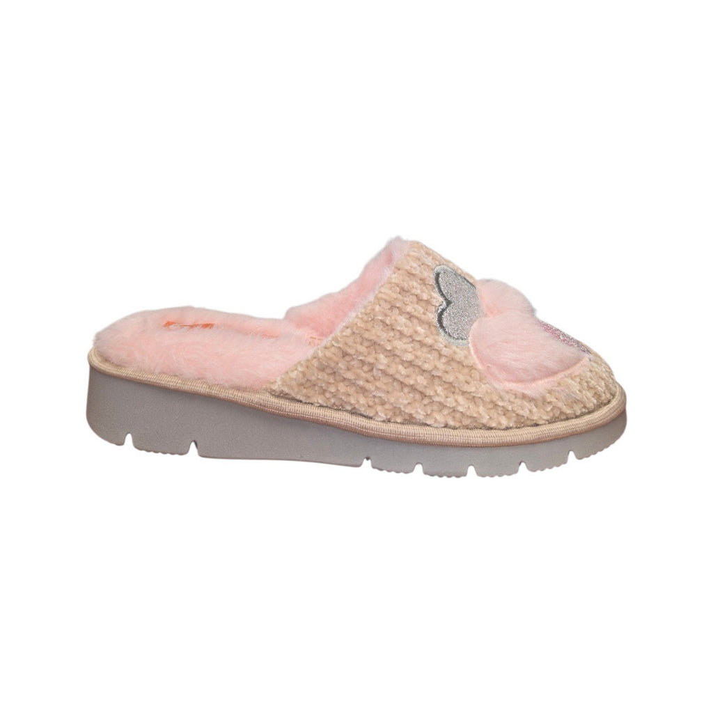 Pantofole Tiglio Donna Morbide Rosa Beige con Suola Comfort