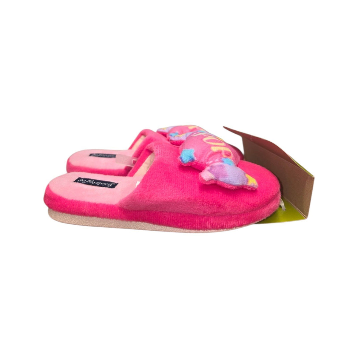Ciabatte De Fonseca Rosa Fluffy con Dettaglio Decorativo