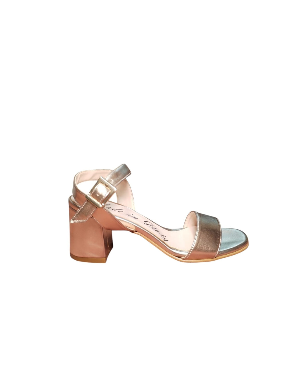 Sandali Eleganti con Tacco Largo, made in italy.