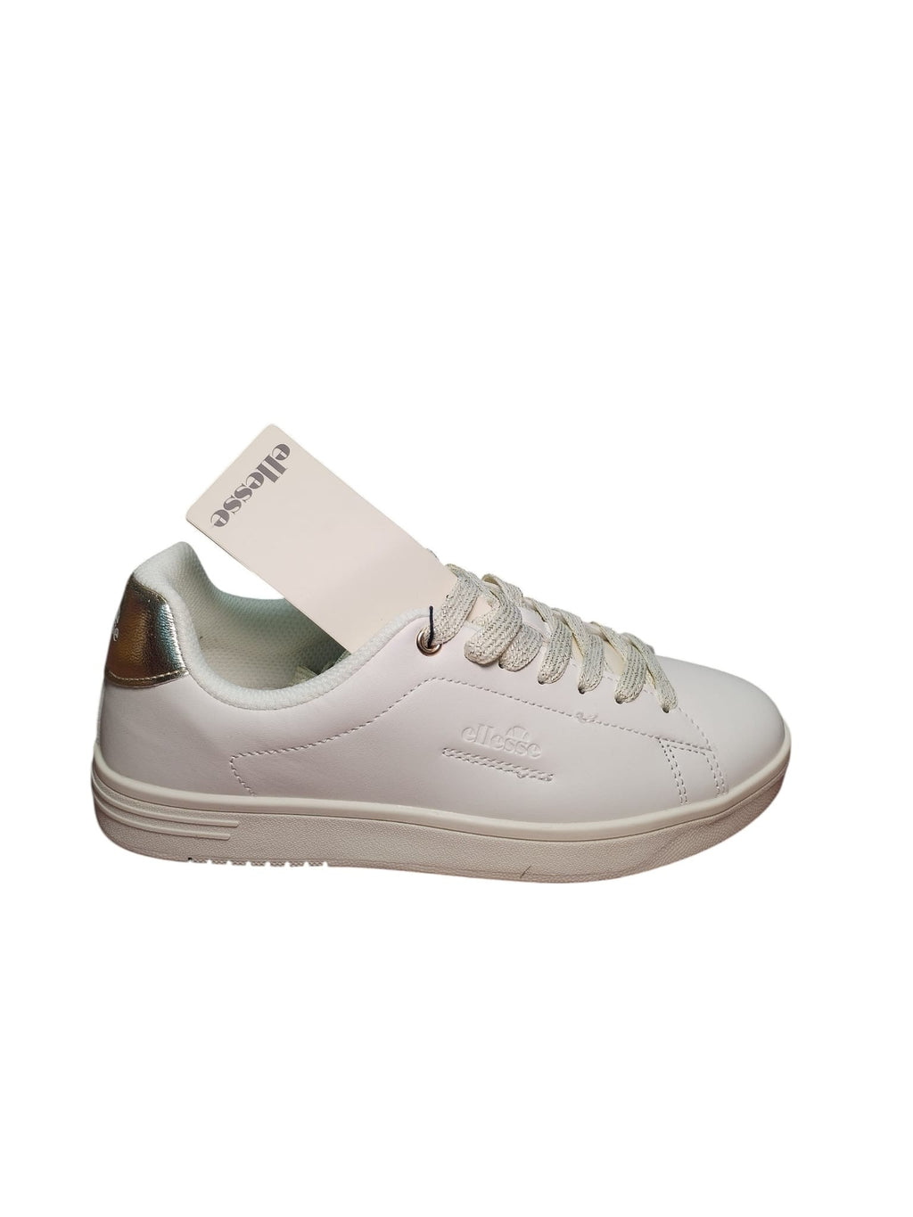 Ellesse Scarpe Donna Bianca con Dettaglio Oro